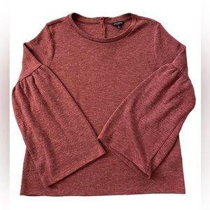 Lucky Brand bell sleeve top. Size L.